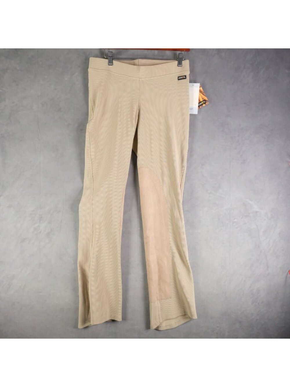 Kerrits Riding Breeches Womens Large Beige Bootcut Nylon New